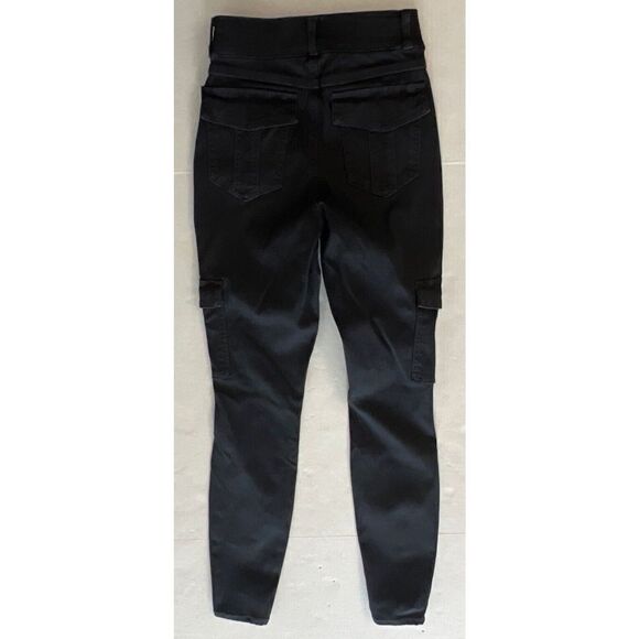 Spanx Stretch Twill Ankle Cargo Pant Washed Black Womens XS 20311R New NWT - Picture 13 of 16